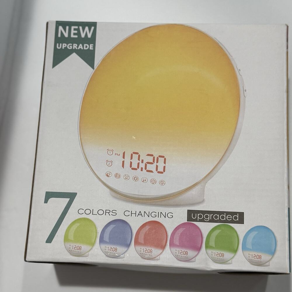 JALL Smart Wake Up Alarm Clock, Sunrise Simulation, Sleep Aid, Dual Alarms